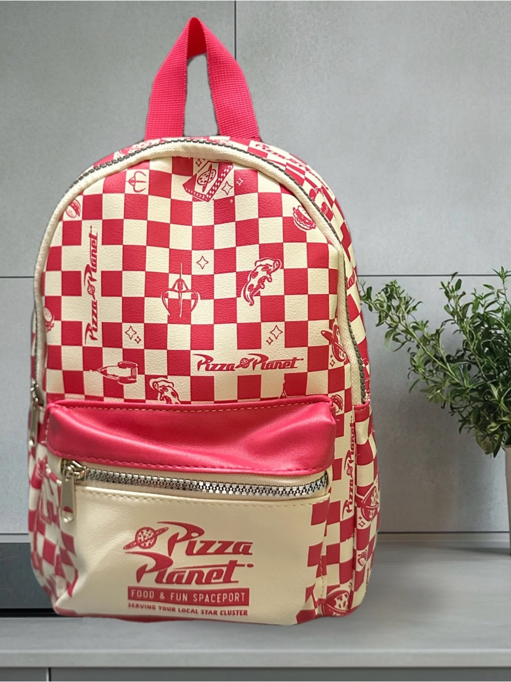 Disney Pizza Planet Red and Cream Kids Backpack